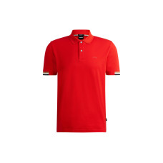 HUGO BOSS Regular-Fit Polo Shirt With Rubberized Logo LogoPolo