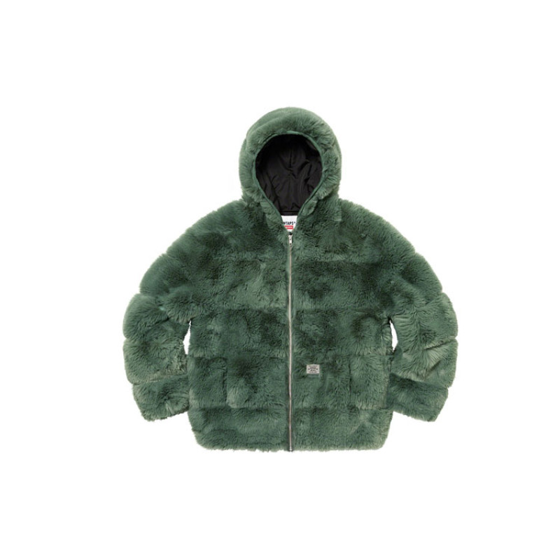 Supreme FW21 Week 15 x WTAPS Faux Fur Hooded Jacket