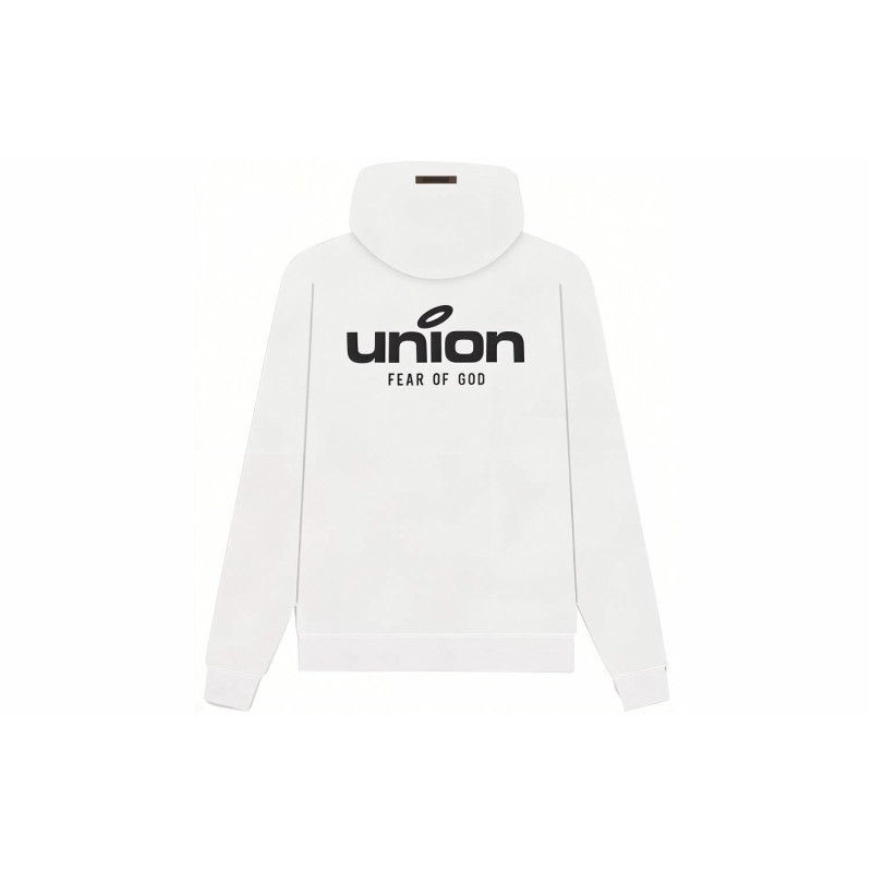 Fear of God Essentials x Union LA FW21 Vintage Hoodie White Logo