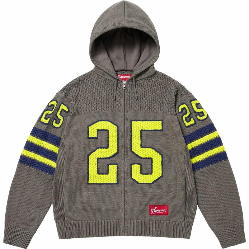 Supreme SS25 WEEK3 Sport Zip Up Hooded Sweater logo