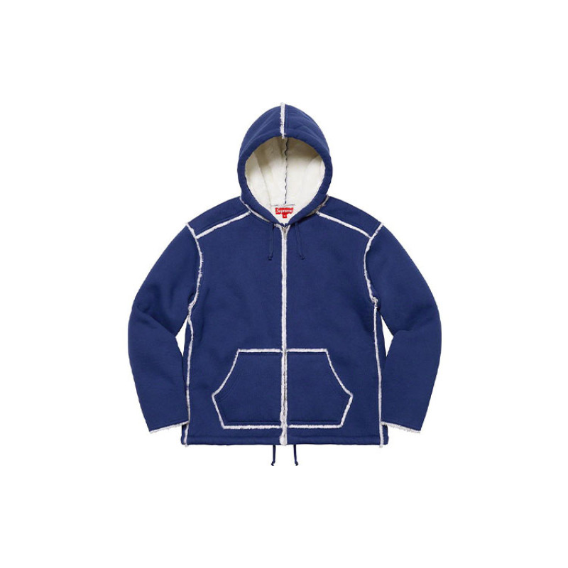 Supreme FW21 Week 18 Faux Shearling Hooded Jacket