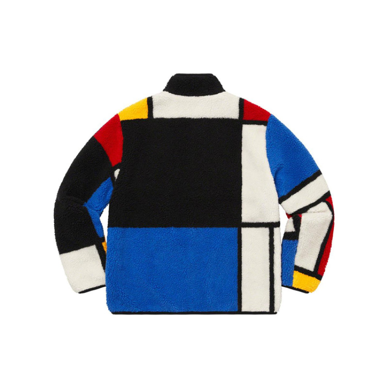 Supreme FW20 Week 8 Reversible Colorblocked Fleece Jacket