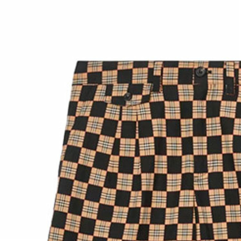 Burberry Chequer Cotton Jacquard Tailored Shorts