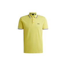 HUGO BOSS Cotton Polo Shirt With Contrast Logo Details LogoPolo
