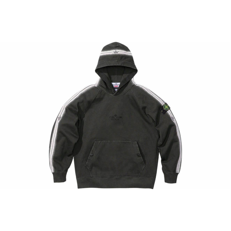 Supreme x STONE ISLAND Stripe Hooded Sweatshirt SS22