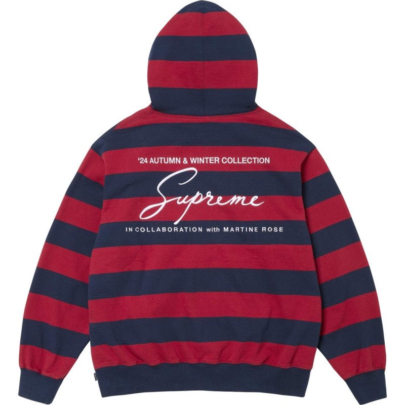 Supreme x Martine rose FW24 WEEK4 Hooded Sweatshirt logo