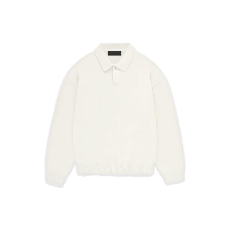 Fear of God Essentials FW23 Knit Polo Cloud Dancer