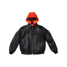 Supreme x STONE ISLAND FW23 WEEK10 LEATHER BOMBER JACKET