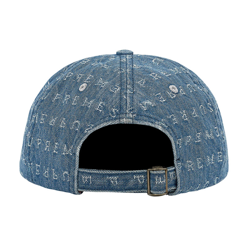Supreme SS20 Week 8 Jacquard Logos Denim 6-PanelLogo