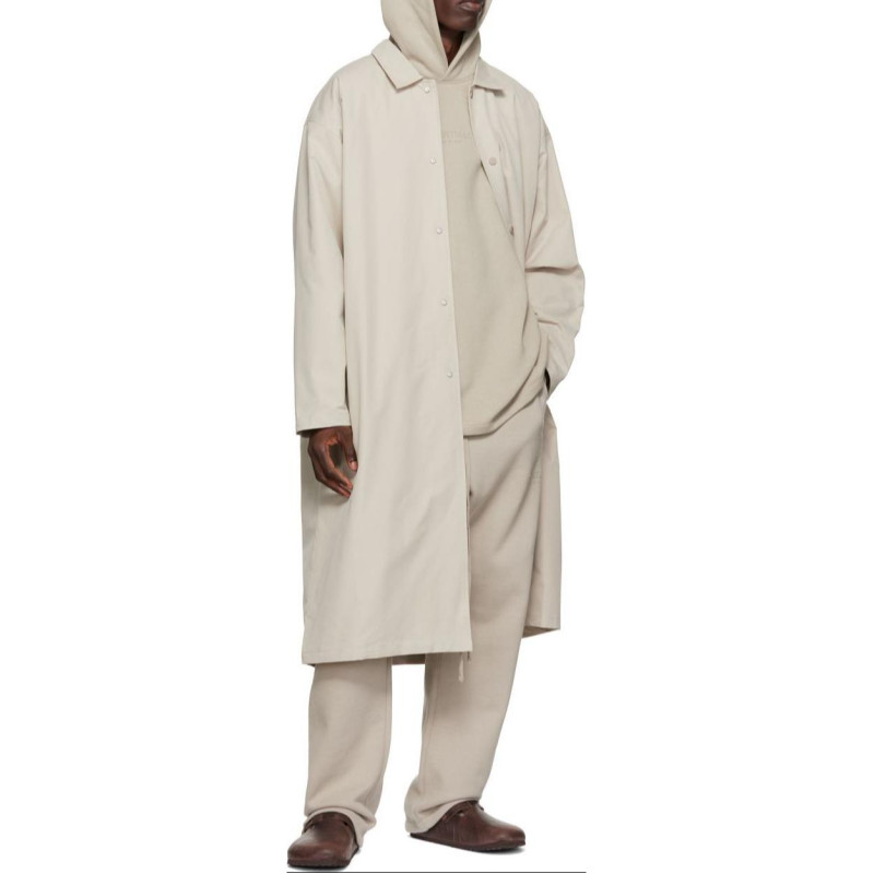 Fear of God Essentials FW22 Relaxed Hoodie Egg shell Logo
