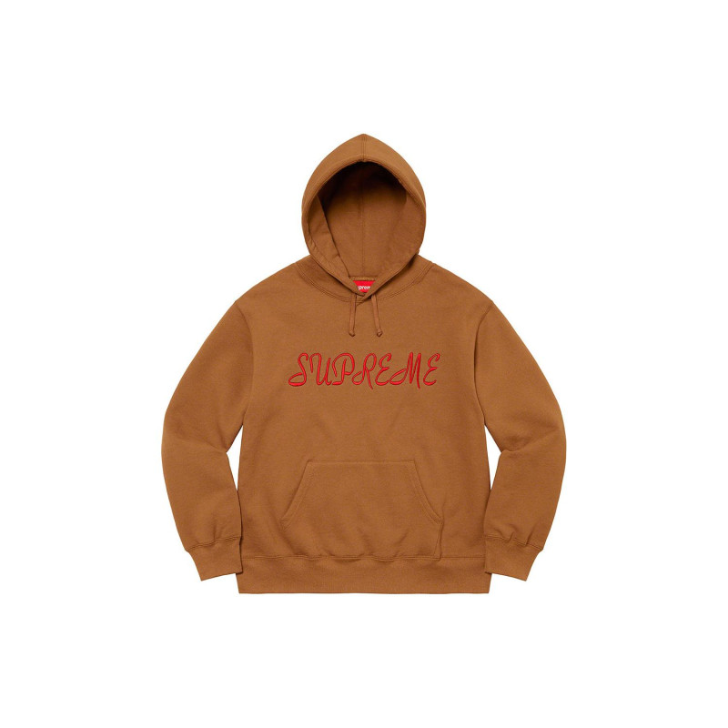 Supreme SS23 SS23 Week 1 SCRIPT HOODED SWEATSHIRT Logo