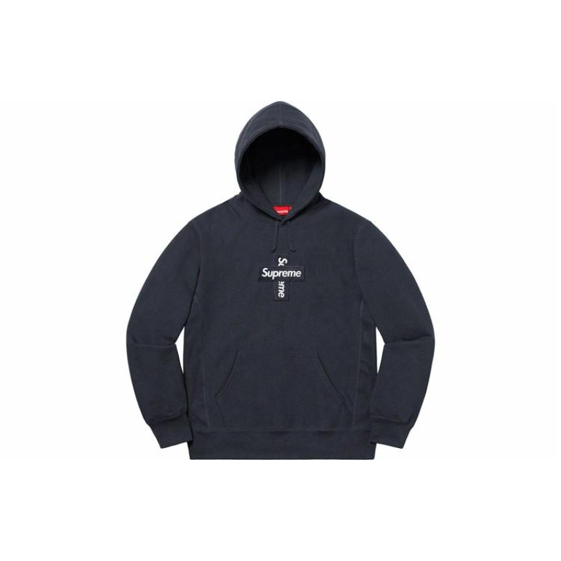 Supreme Week 15 Cross Box Logo Hooded Sweatshirt Logo