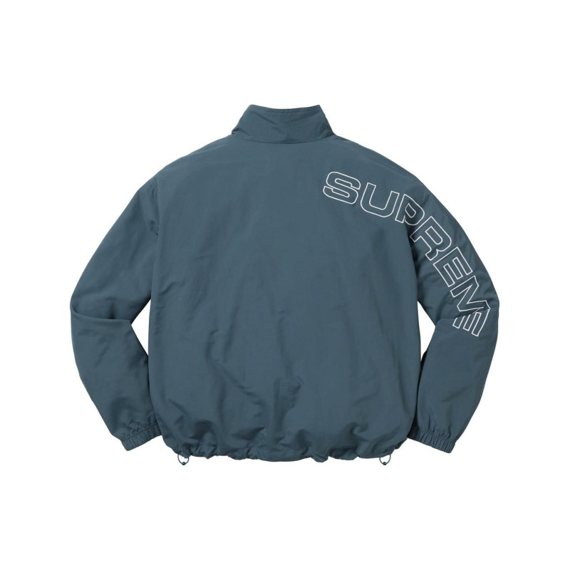 Supreme FW23 WEEK1 SPELLOUT EMBROIDERED TRACK JACKET Logo
