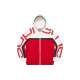 Supreme FW20 Week 13 Big Logo Paneled Zip Up Hooded Sweatshirt Logo