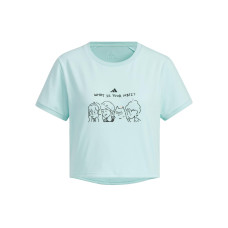 adidas GRAPHIC CROP T-SHIRT MBTI logo T