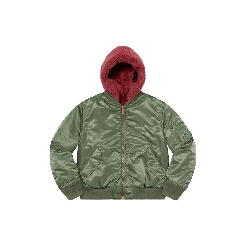 Supreme FW22 Week12 Faux Fur Reversible MA-1