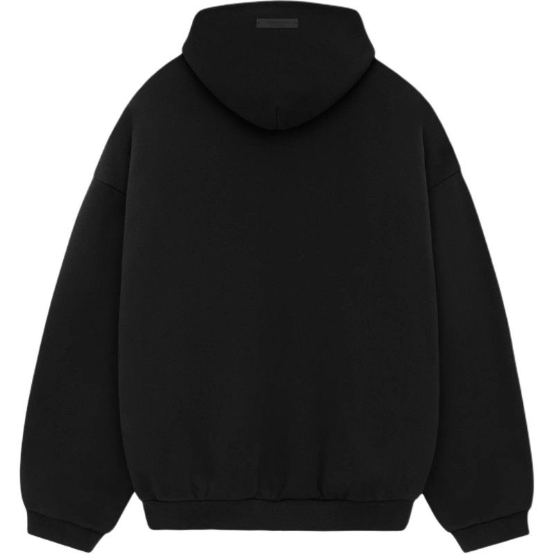 Fear of God Essentials Fall24 BACK TO SCHOOL Fleece Hoodie Logo BLACK