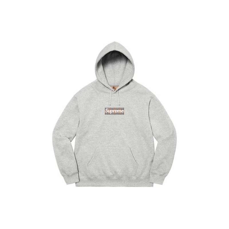 Supreme SS22 Week 3 x Burberry Box Logo Hooded Sweatshirt