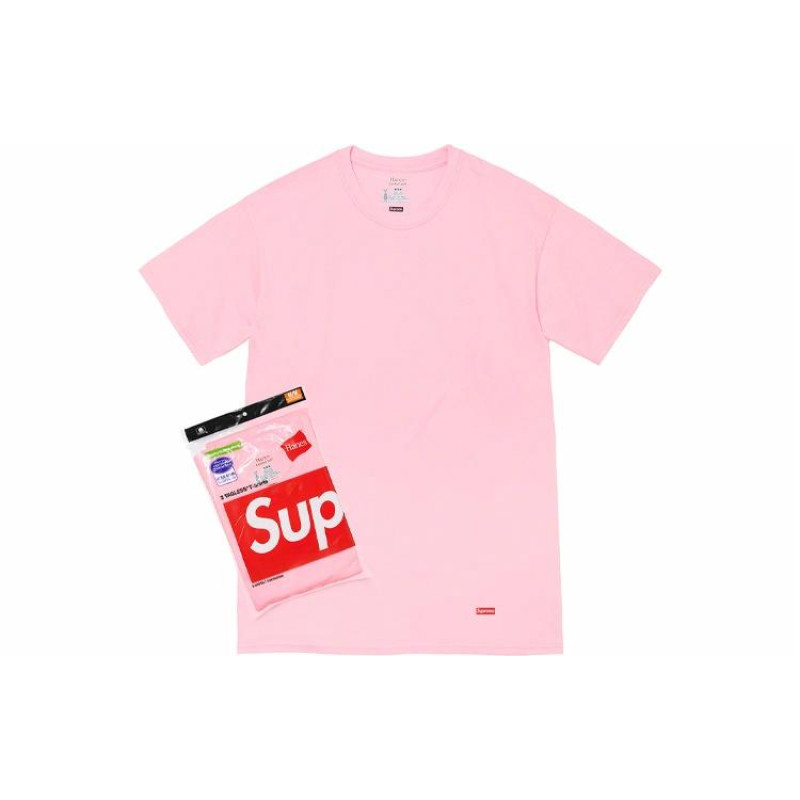 Supreme Week 1 x Hanes Tagless Tees LogoT 2
