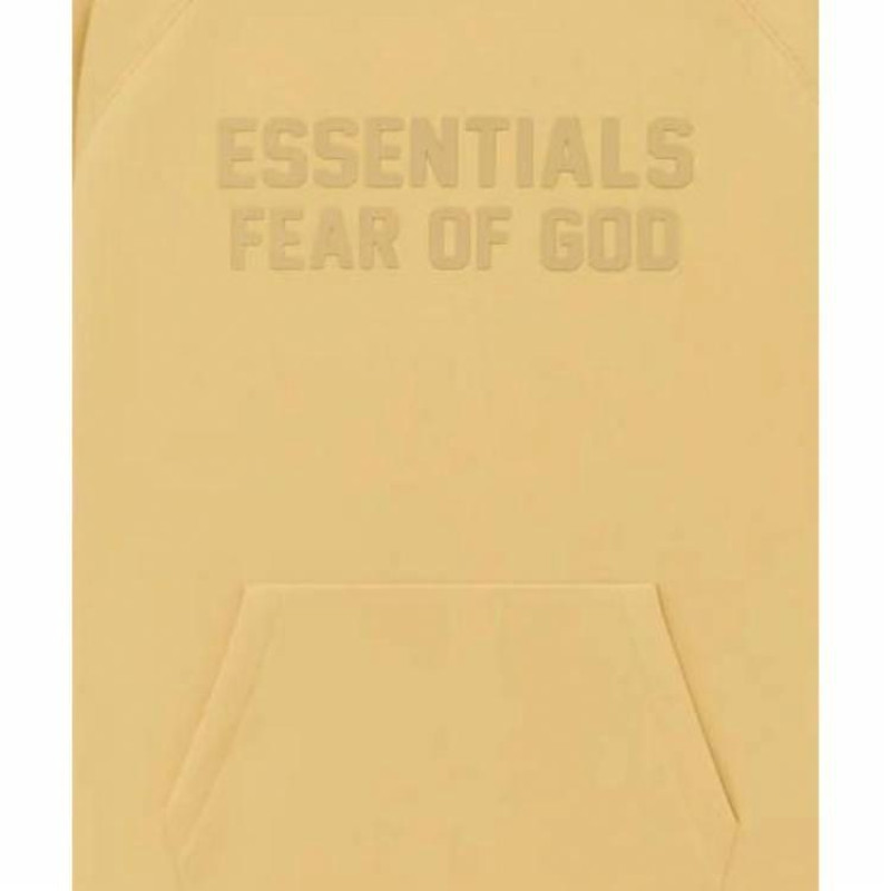 Fear of God Essentials SS23 Essentials Hoodie Light Tuscan Logo