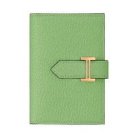 HERMES Bearn Mini Chevre Mysore 3IVert Criquet