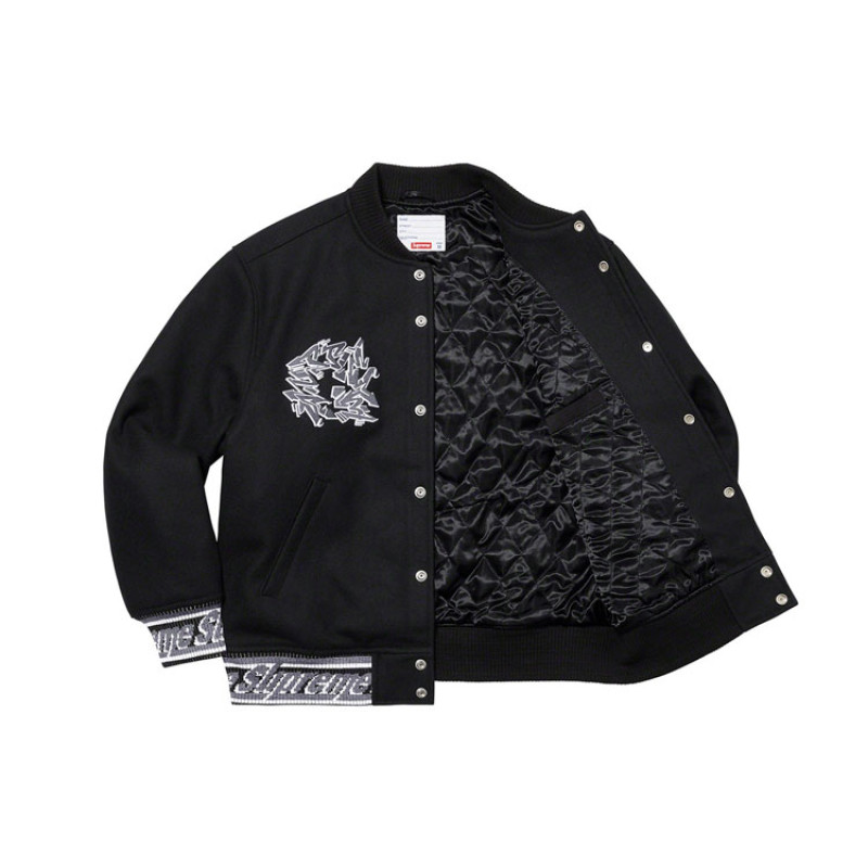 Supreme FW21 Week 12 Support Unit Varsity Jacket