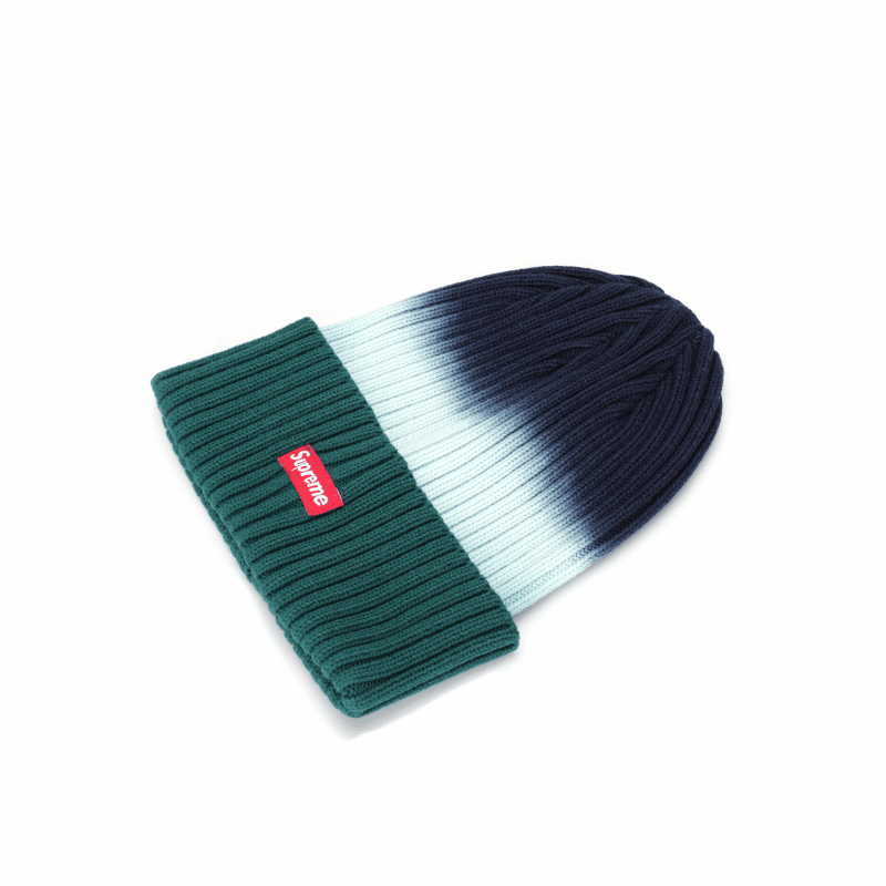 Supreme SS19 Overdyed Beanie Navy Box Logo