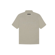 Fear of God Essentials SS21 Short Sleeve Polo Moss LogoPolo