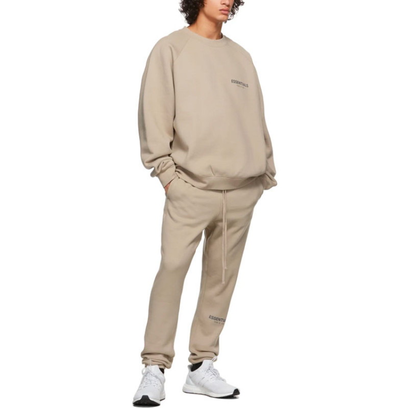 Fear of God Essentials Pullover Crewneck StringTan Logo