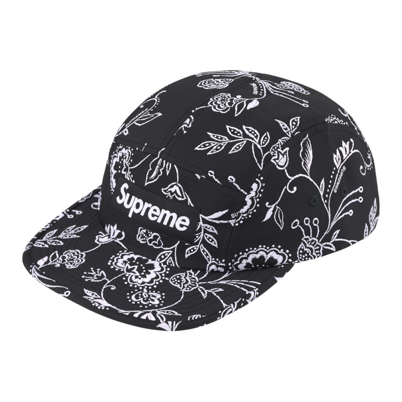 Supreme SS25 WEEK 3 Floral Jacquard Camp Cap