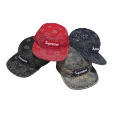 Supreme Bandana Jacquard Denim Camp Cap -