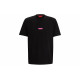 HUGO BOSS COTTON-JERSEY RELAXED-FIT T-SHIRT WITH DOUBLE LOGO T