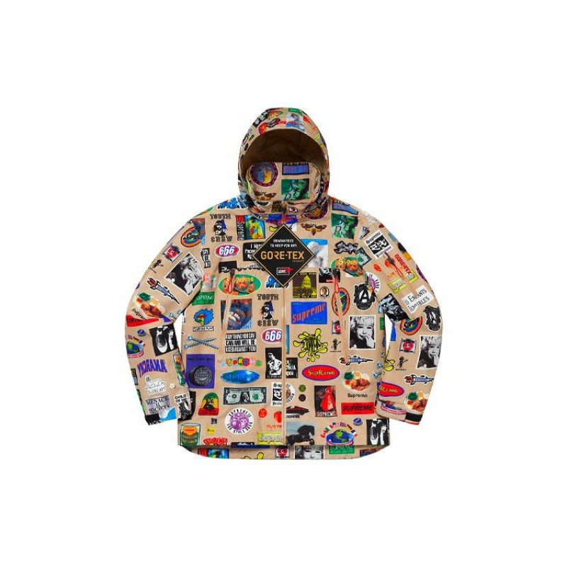 Supreme SS21 Week 1 GORE-TEX Stickers Shell Jacket