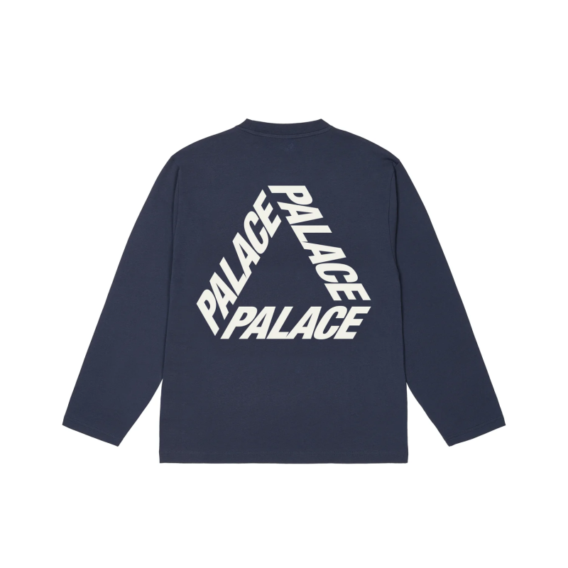 PALACE FW24 P3 LONGSLEEVE NAVY T