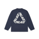 PALACE FW24 P3 LONGSLEEVE NAVY T