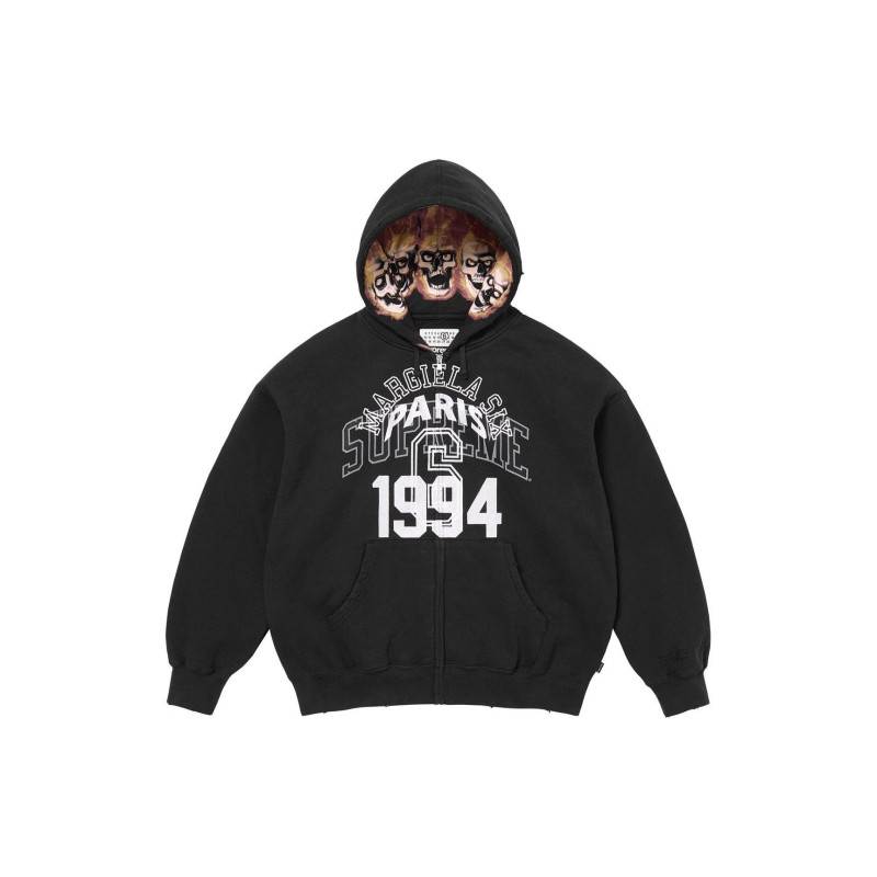 Supreme x MM6 Maison Margiela SS24 WEEK7 ZIP UP HOODED SWEATSHIRT