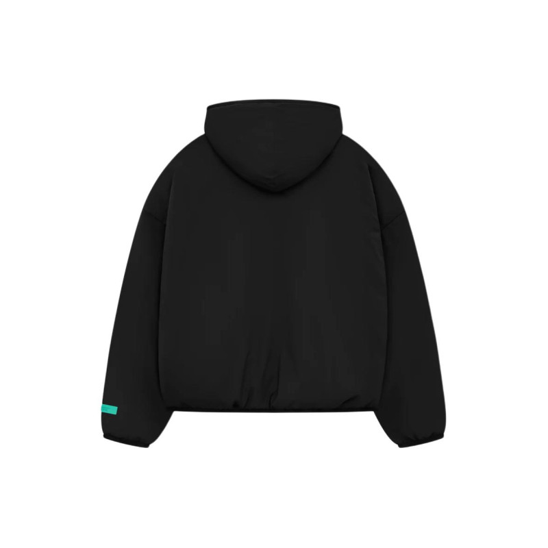 Fear of God Essentials SS24 drop2 Nylon Filled Halfzip Hoodie Jet Black