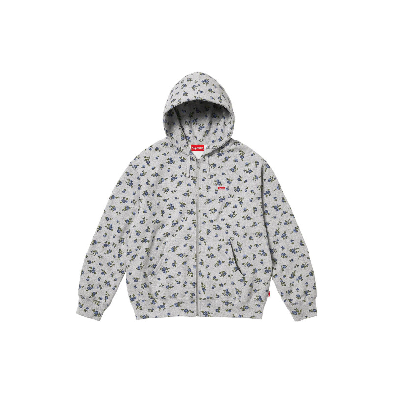 Supreme FW23 WEEK1 SMALL BOX ZIP UP HOODED SWEATSHIRT Logo