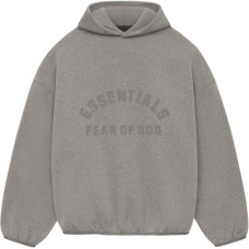 Fear of God Essentials SS24 Nylon Fleece Hoodie Heather Grey Heather Grey