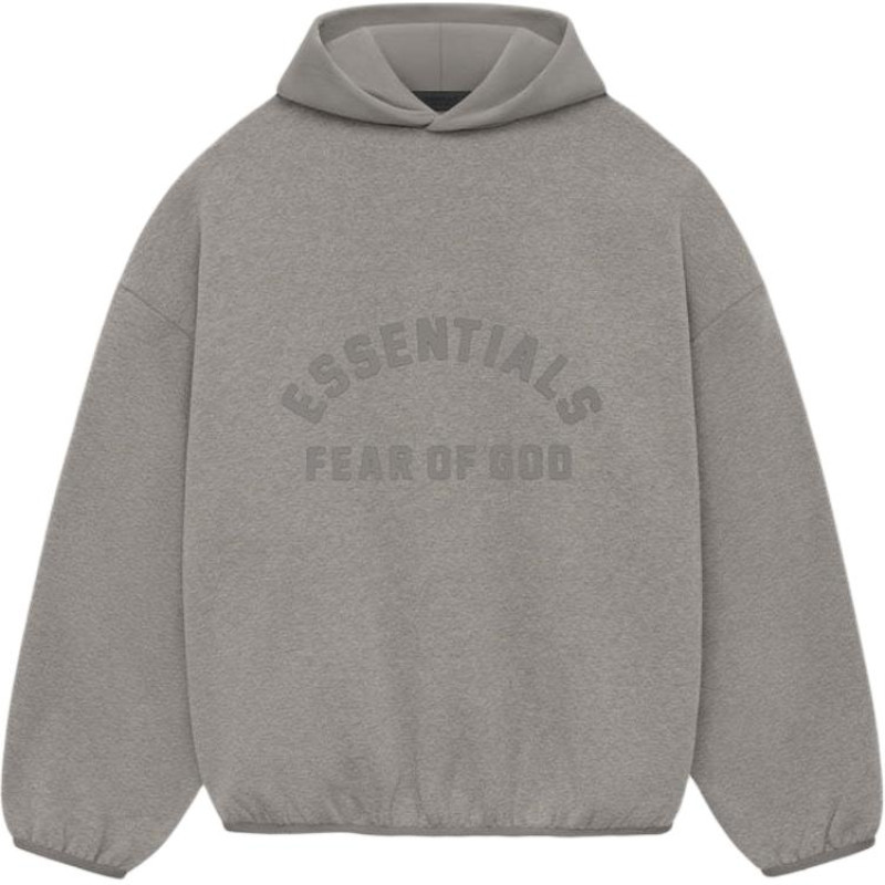Fear of God Essentials SS24 Nylon Fleece Hoodie Heather Grey Heather Grey
