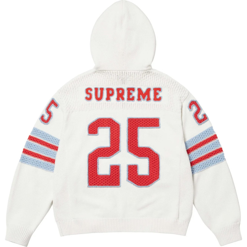 Supreme SS25 WEEK3 Sport Zip Up Hooded Sweater logo