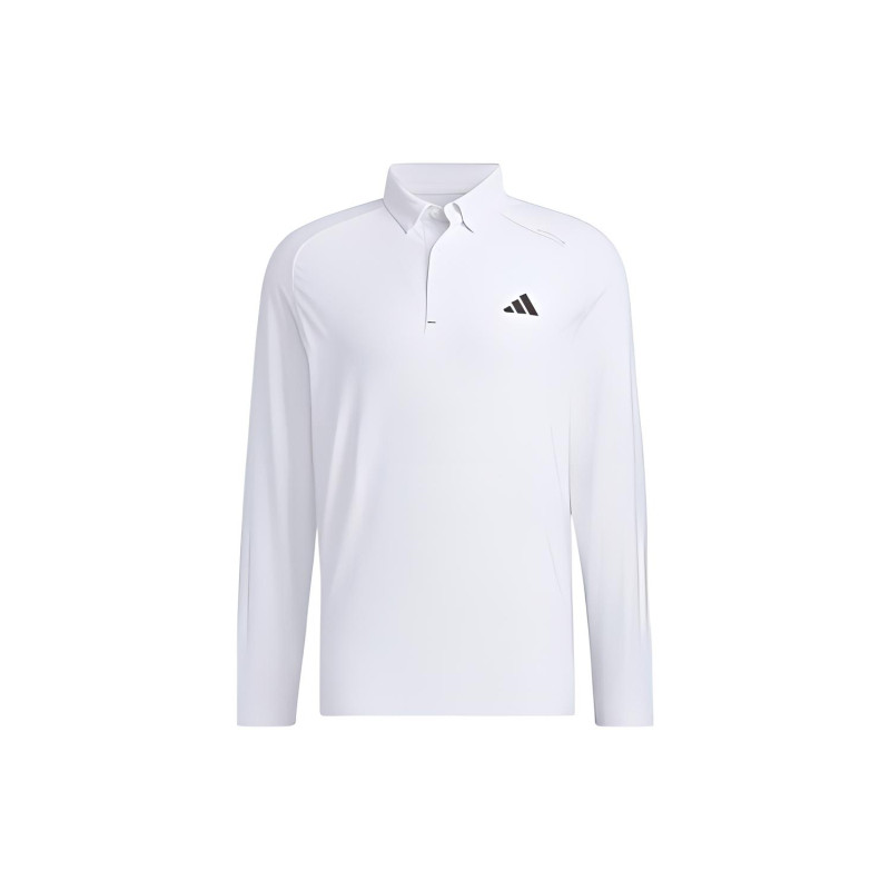 adidas Long Sleeve Stretch Polo Shirt LogoPolo