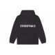 Fear of God Essentials FW20 nit Hoodi Black Logo