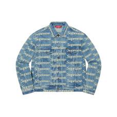 Supreme Week 10 Frayed Logos Denim Trucker Jacket Logo