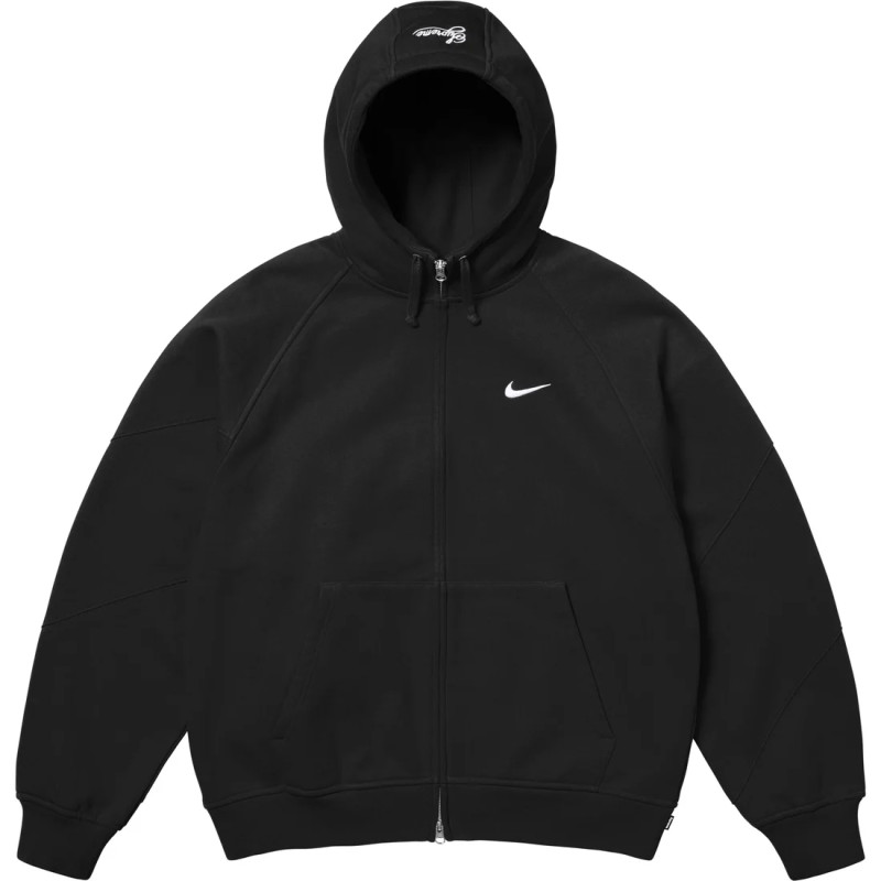 Supreme x Nike SS25 WEEK4 Zip Up Hooded Sweatshirt logo